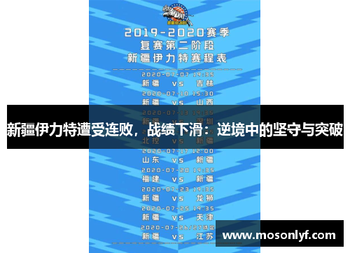 新疆伊力特遭受连败，战绩下滑：逆境中的坚守与突破